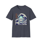 Cyber Mask With Waves - T-Shirt