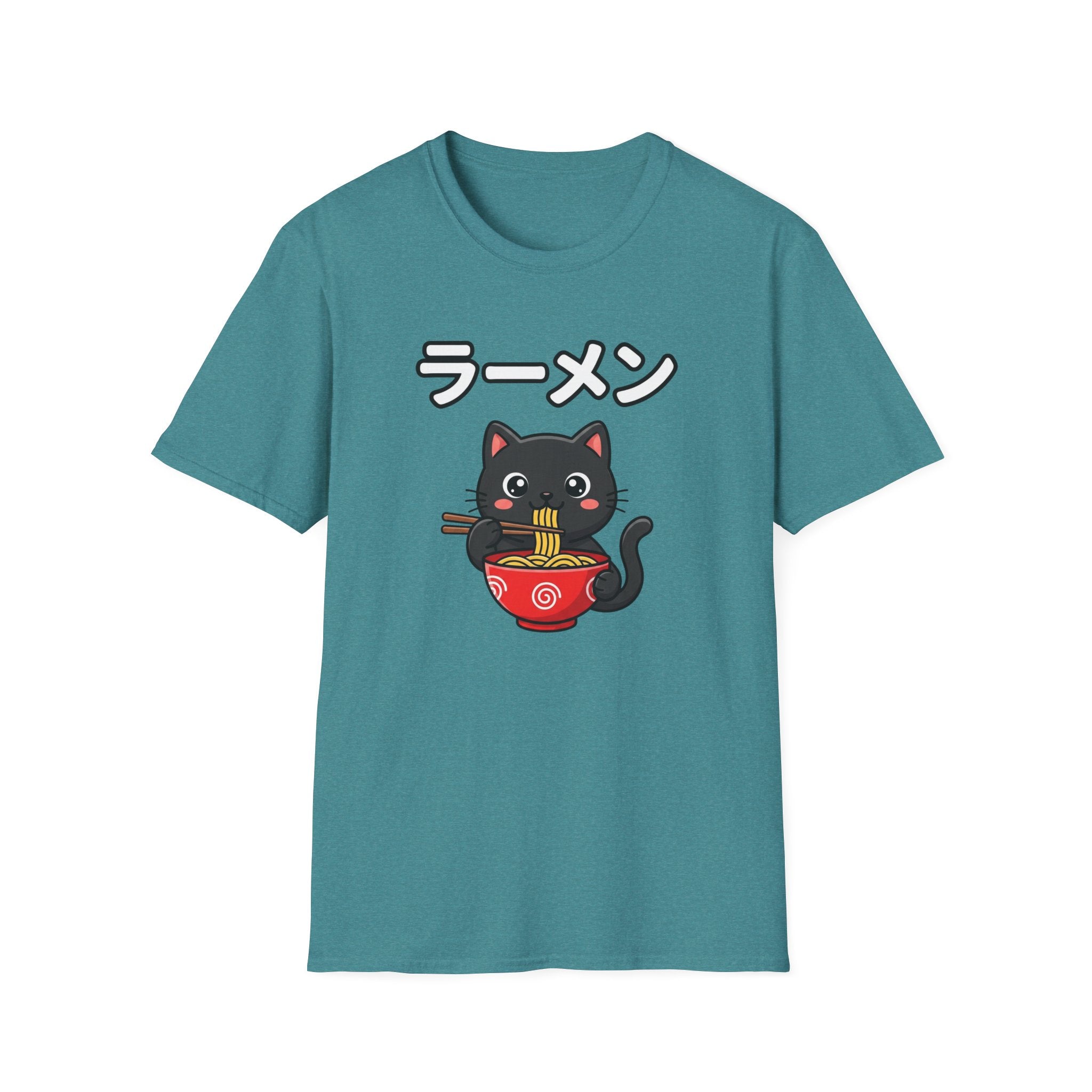 Cat Eating Ramien- T-Shirt