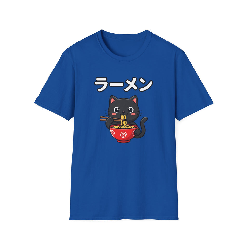 Cat Eating Ramien- T-Shirt