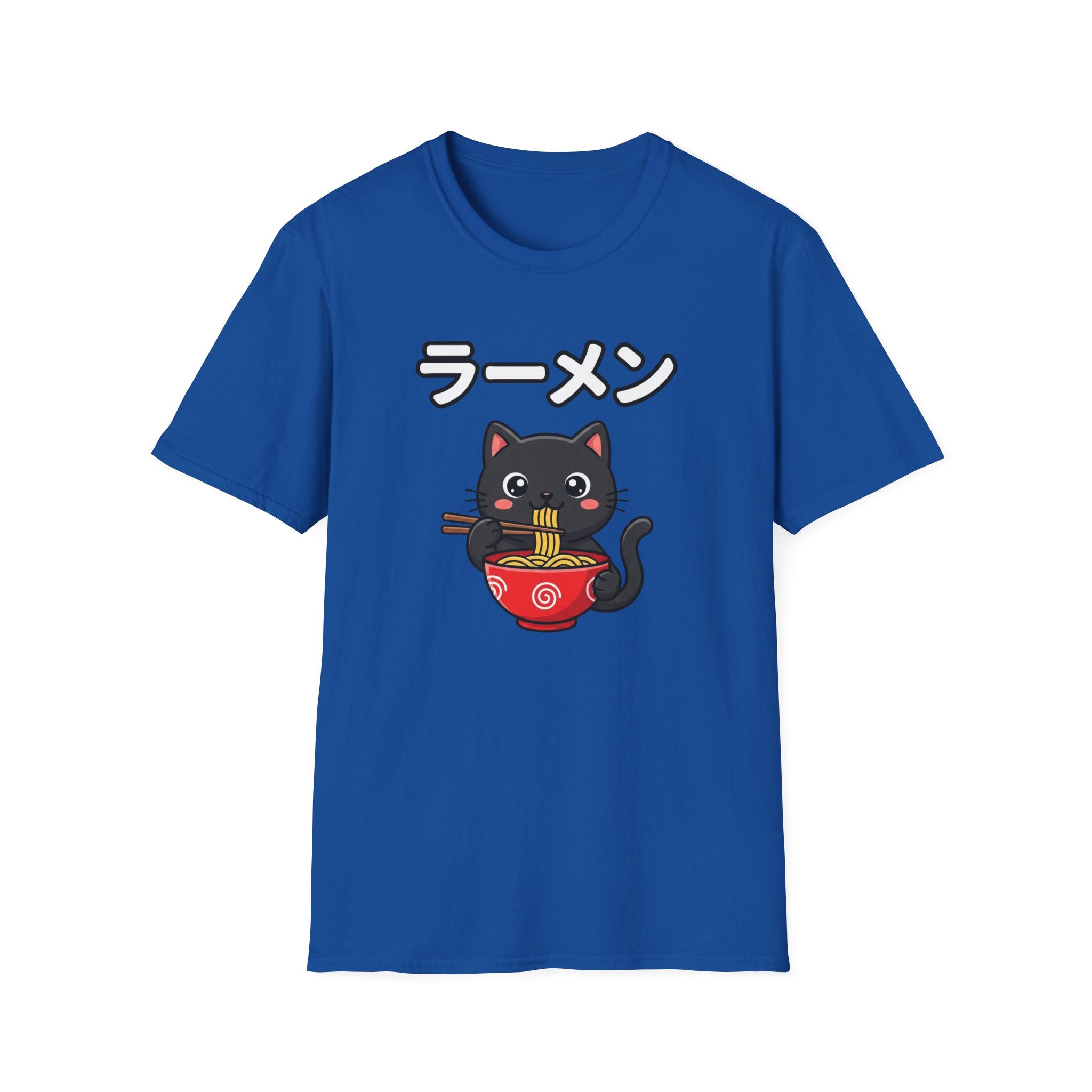 Cat Eating Ramien- T-Shirt