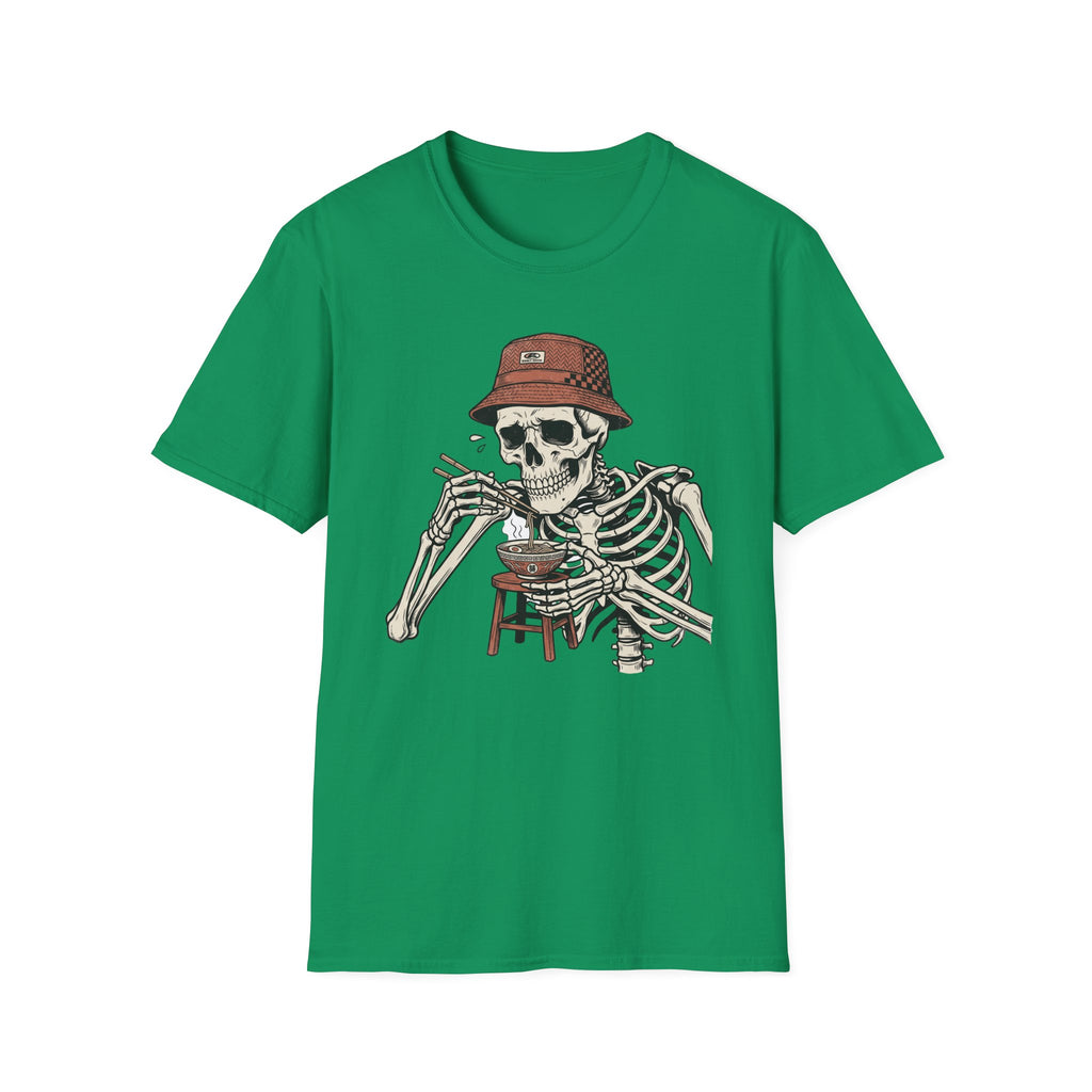 Skeleton Eating Ramen- T-Shirt