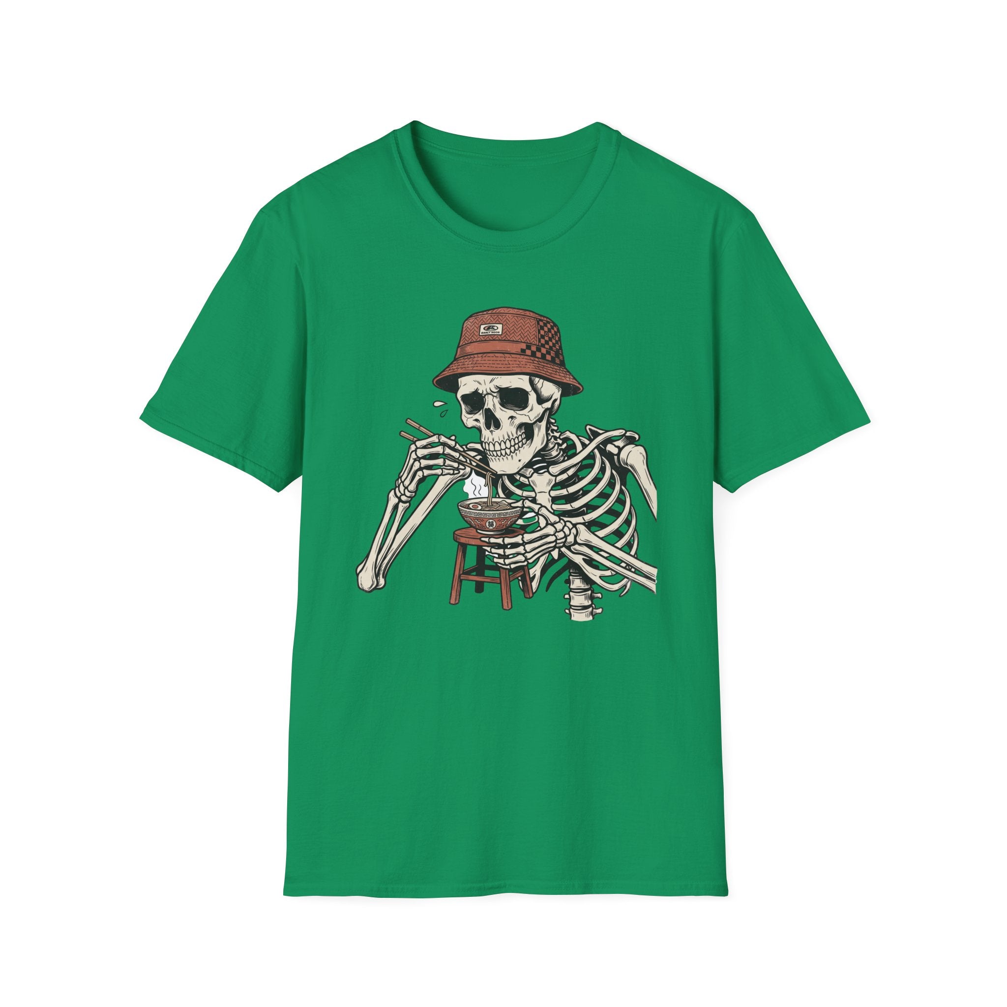 Skeleton Eating Ramen- T-Shirt