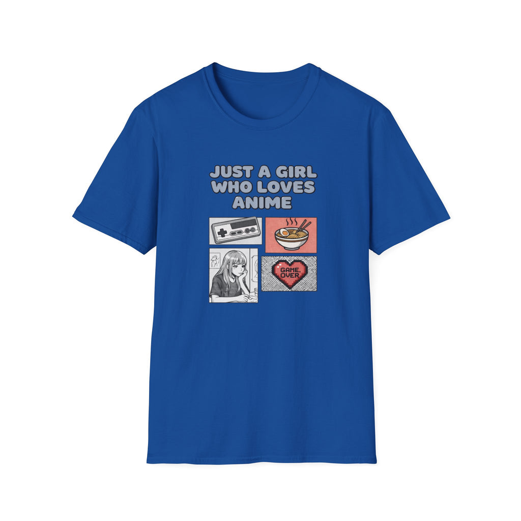 Just A Gurl Who Loves Anime -T-Shirt
