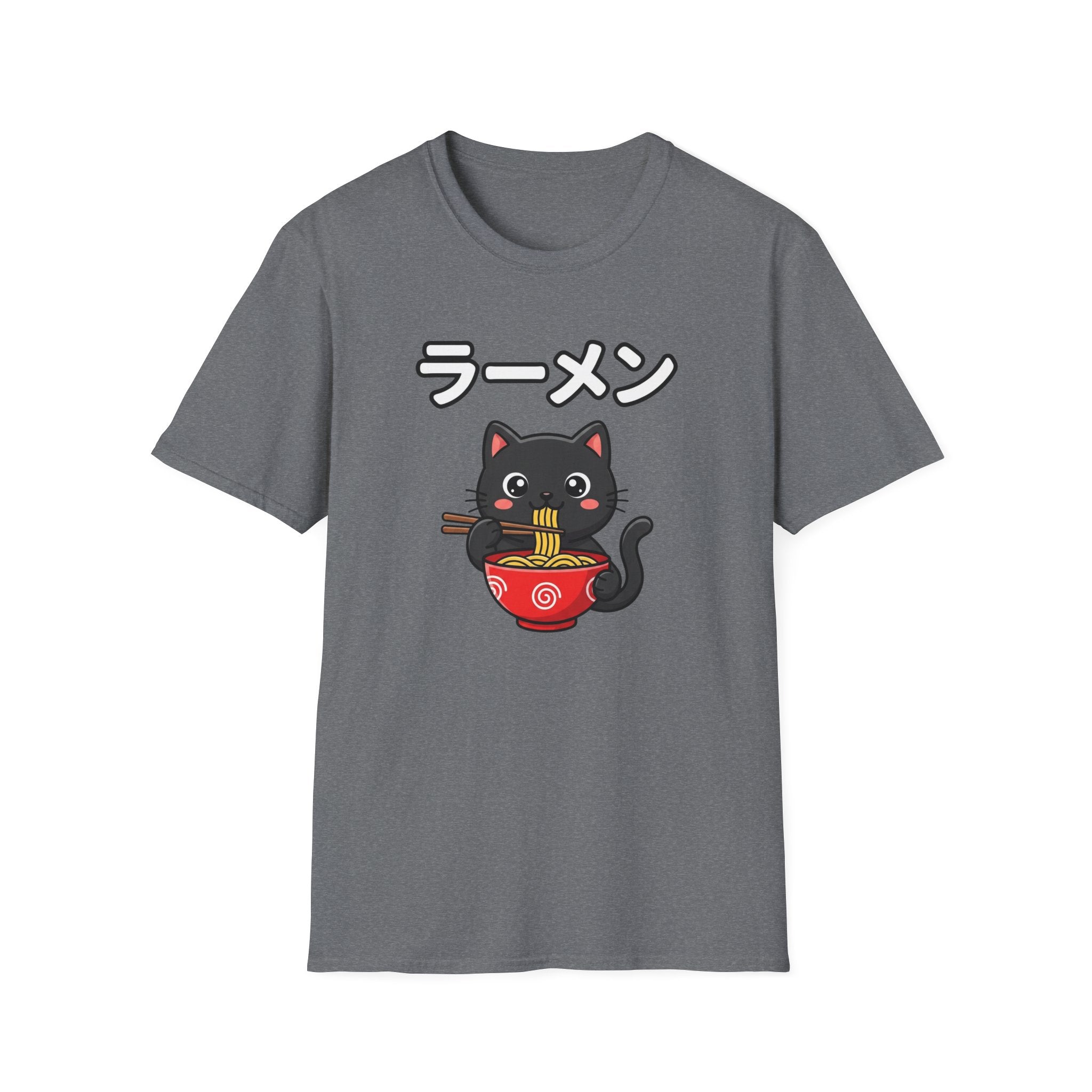 Cat Eating Ramien- T-Shirt