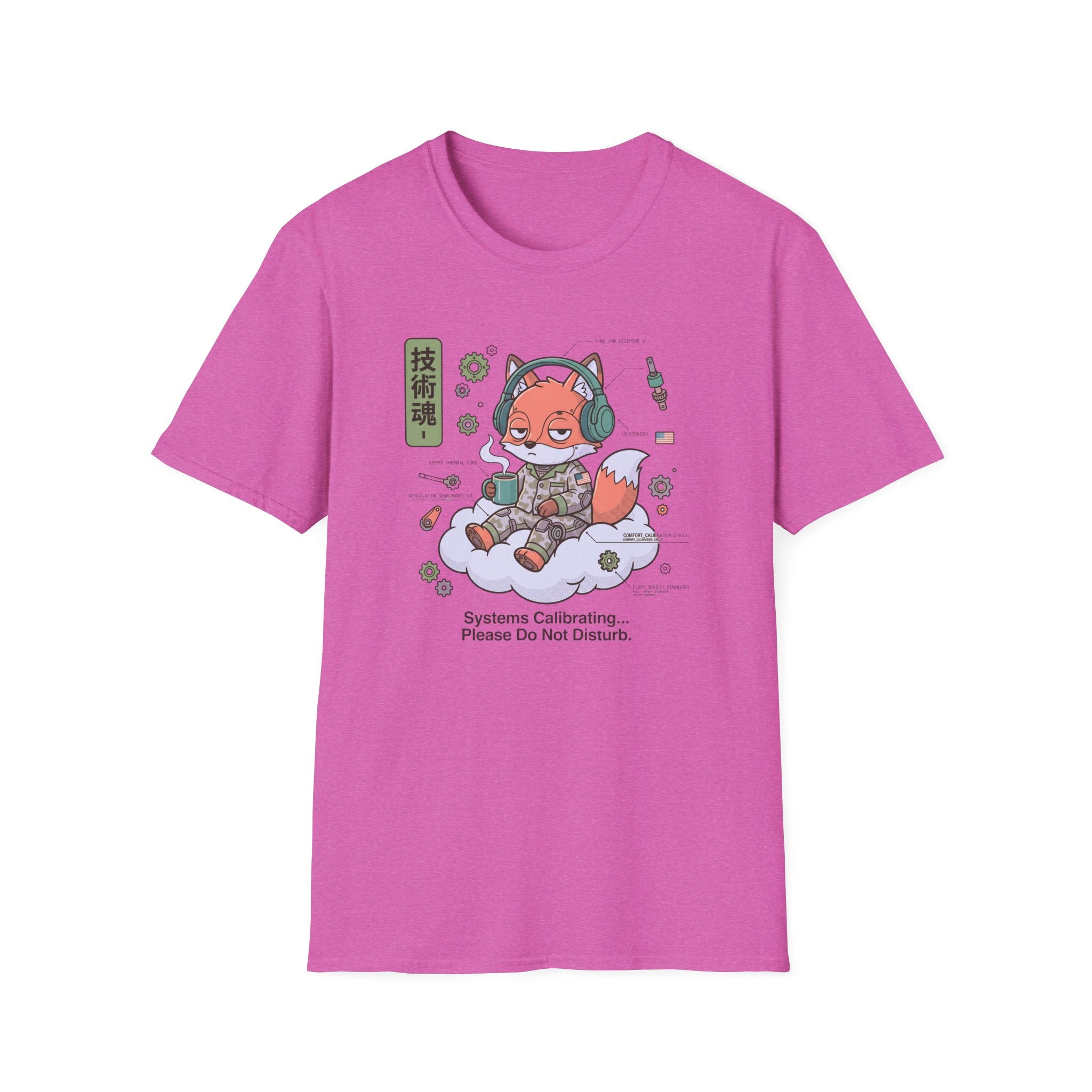 Fox Floating On A Cloud - T-Shirt