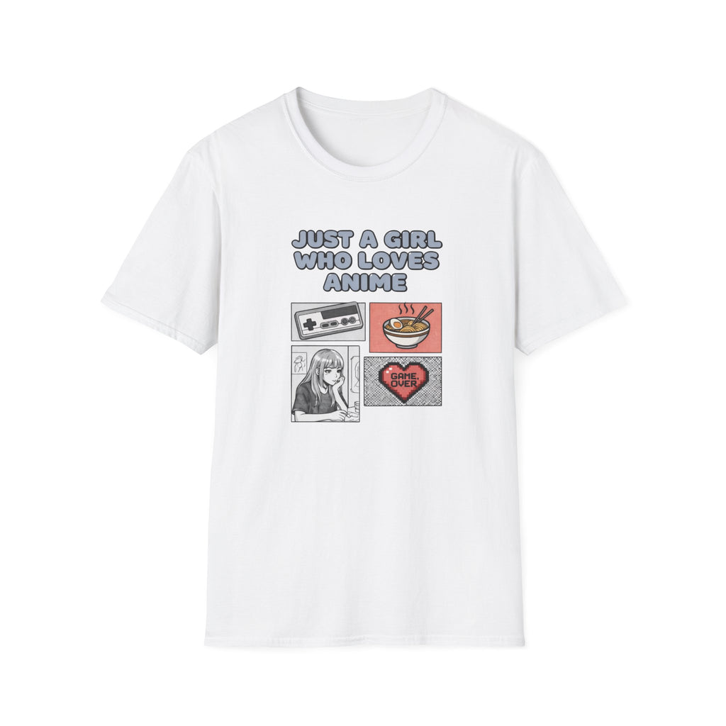 Just A Gurl Who Loves Anime -T-Shirt