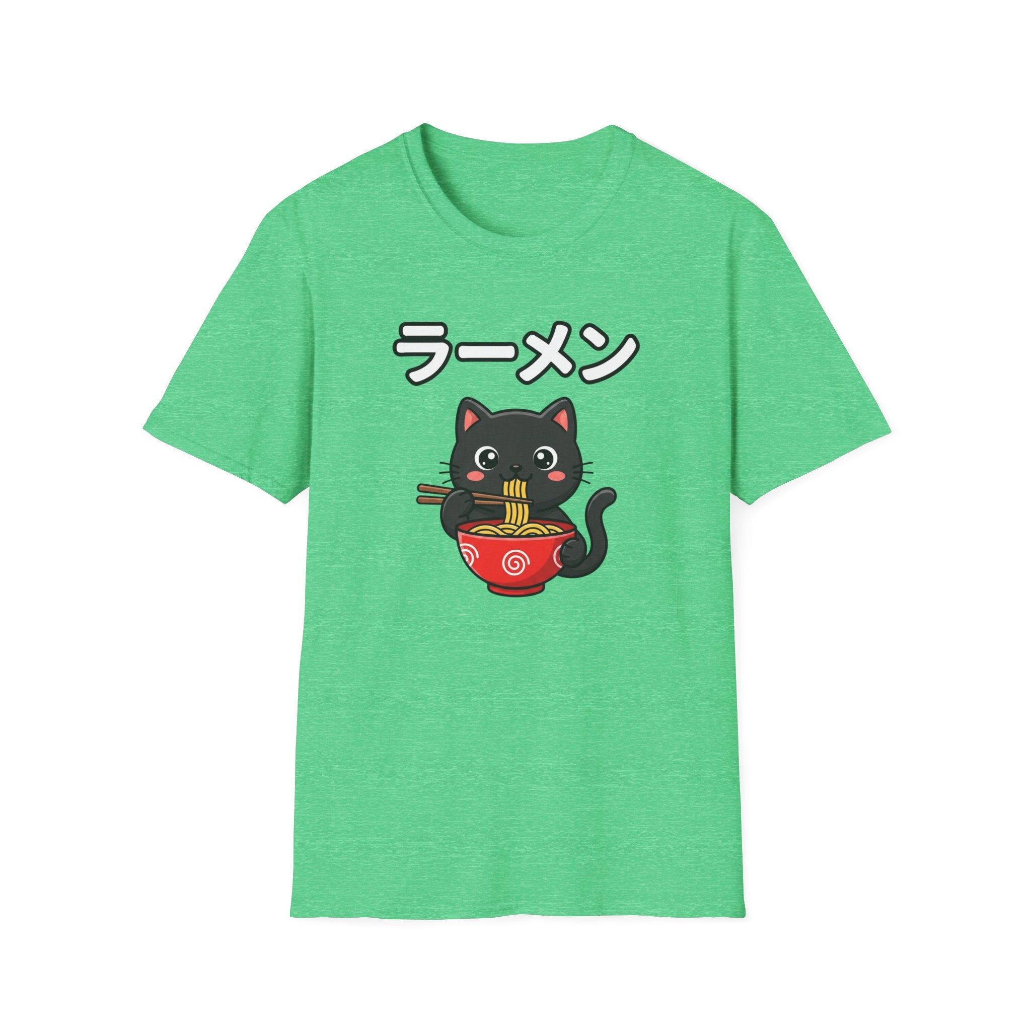 Cat Eating Ramien- T-Shirt