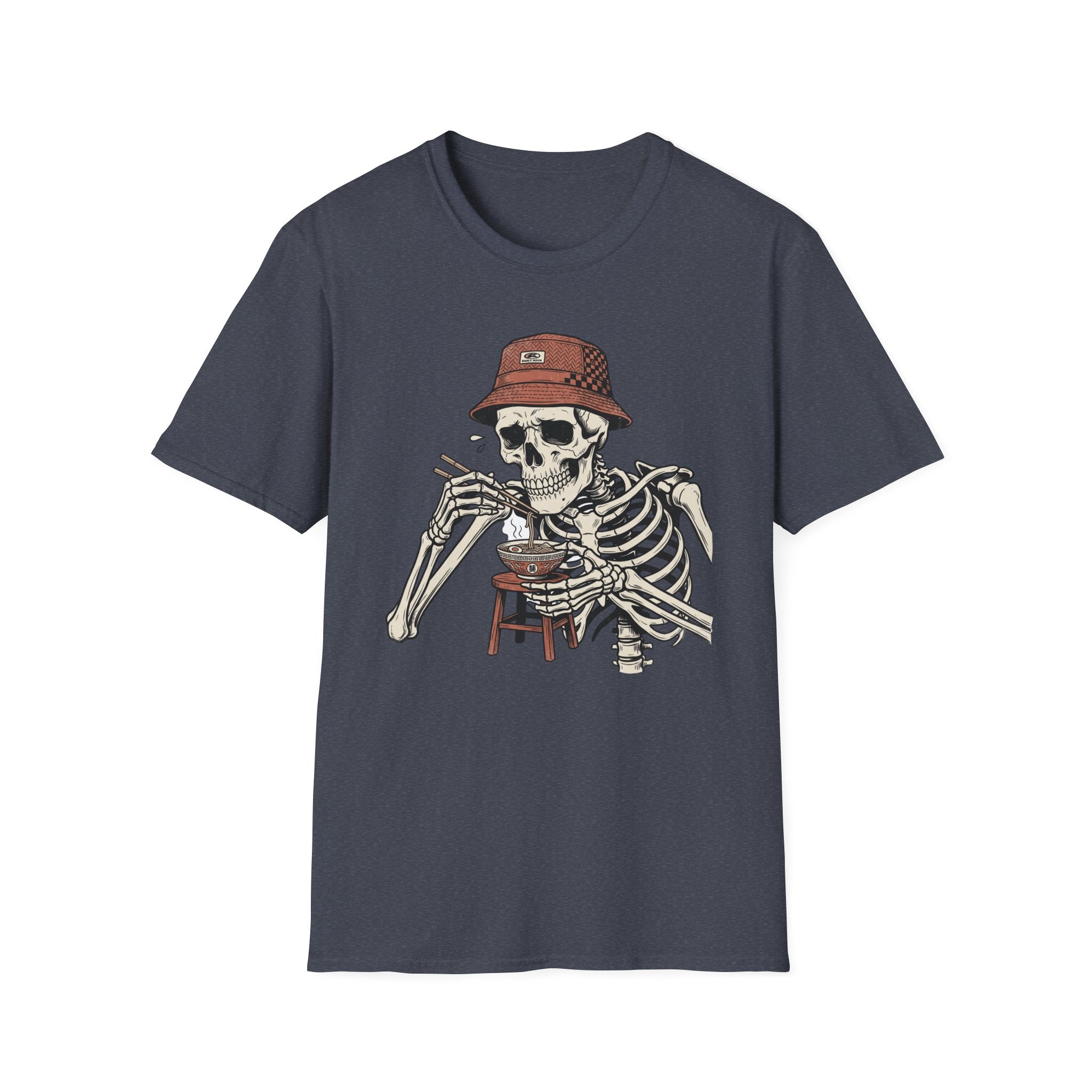 Skeleton Eating Ramen- T-Shirt