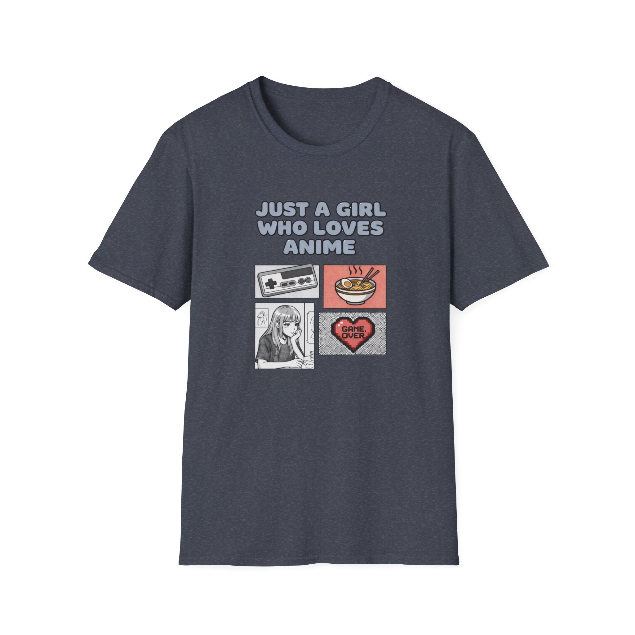 Just A Gurl Who Loves Anime -T-Shirt