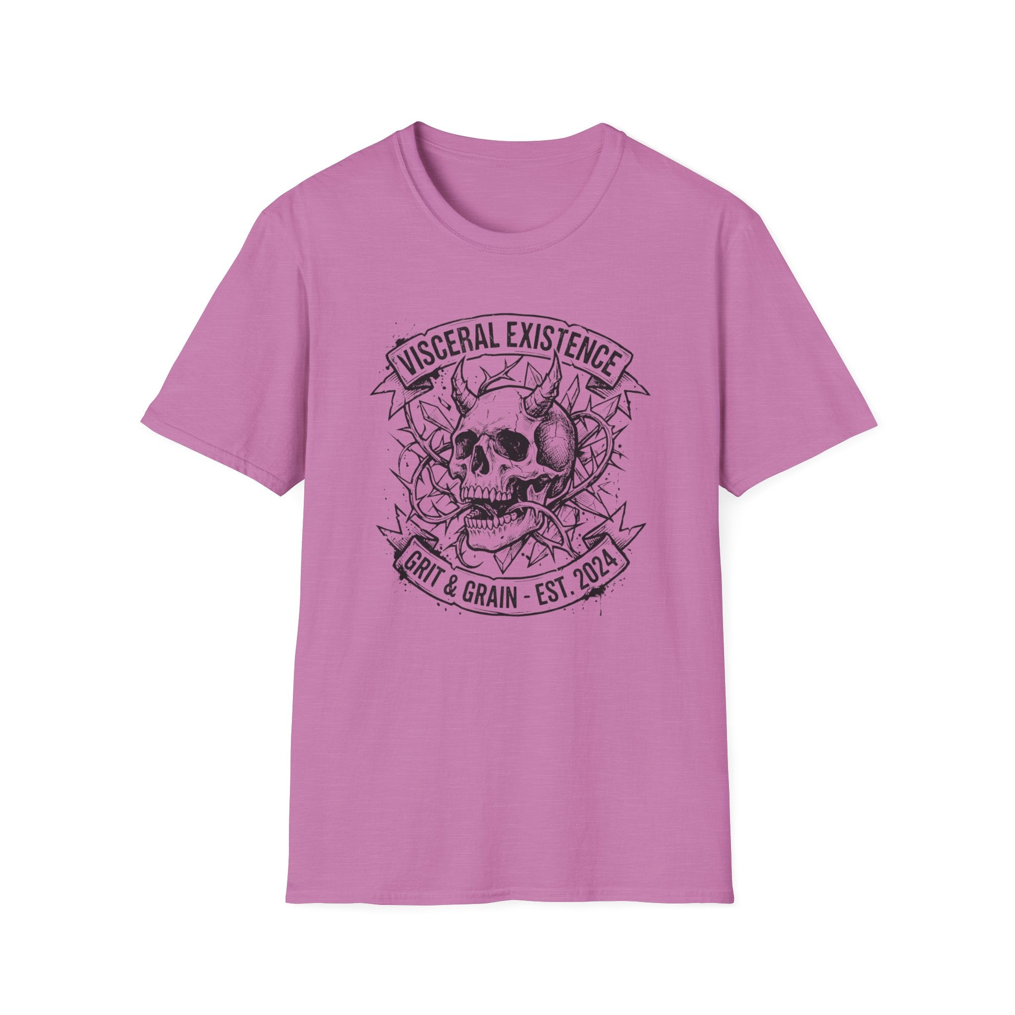 Skull with horns  - T-Shirt
