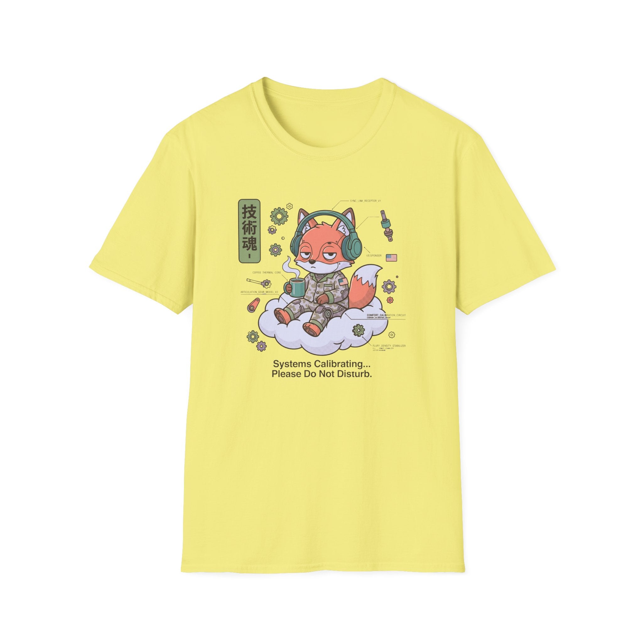 Fox Floating On A Cloud - T-Shirt