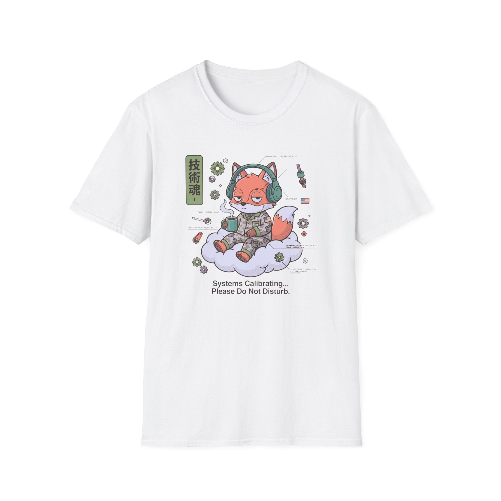 Fox Floating On A Cloud - T-Shirt