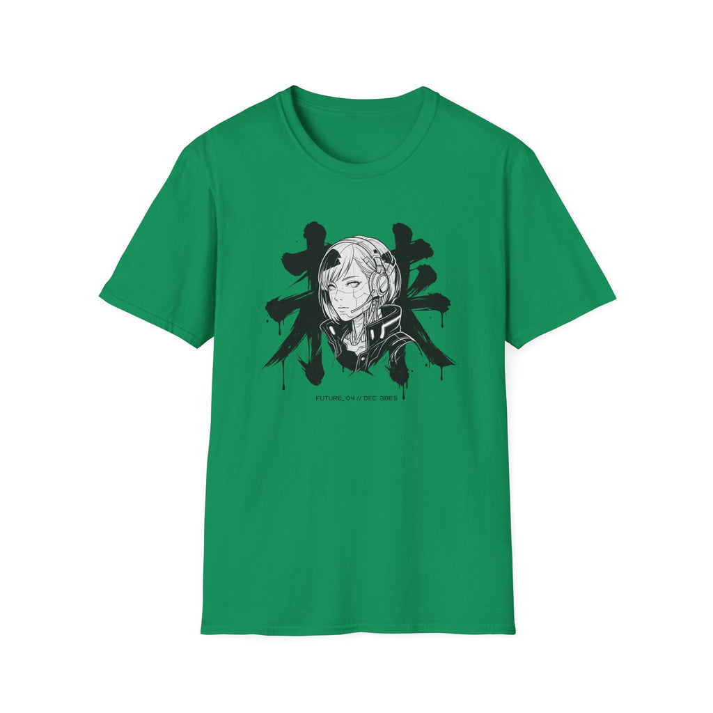 Futuristic Cyber Girl - T-Shirt