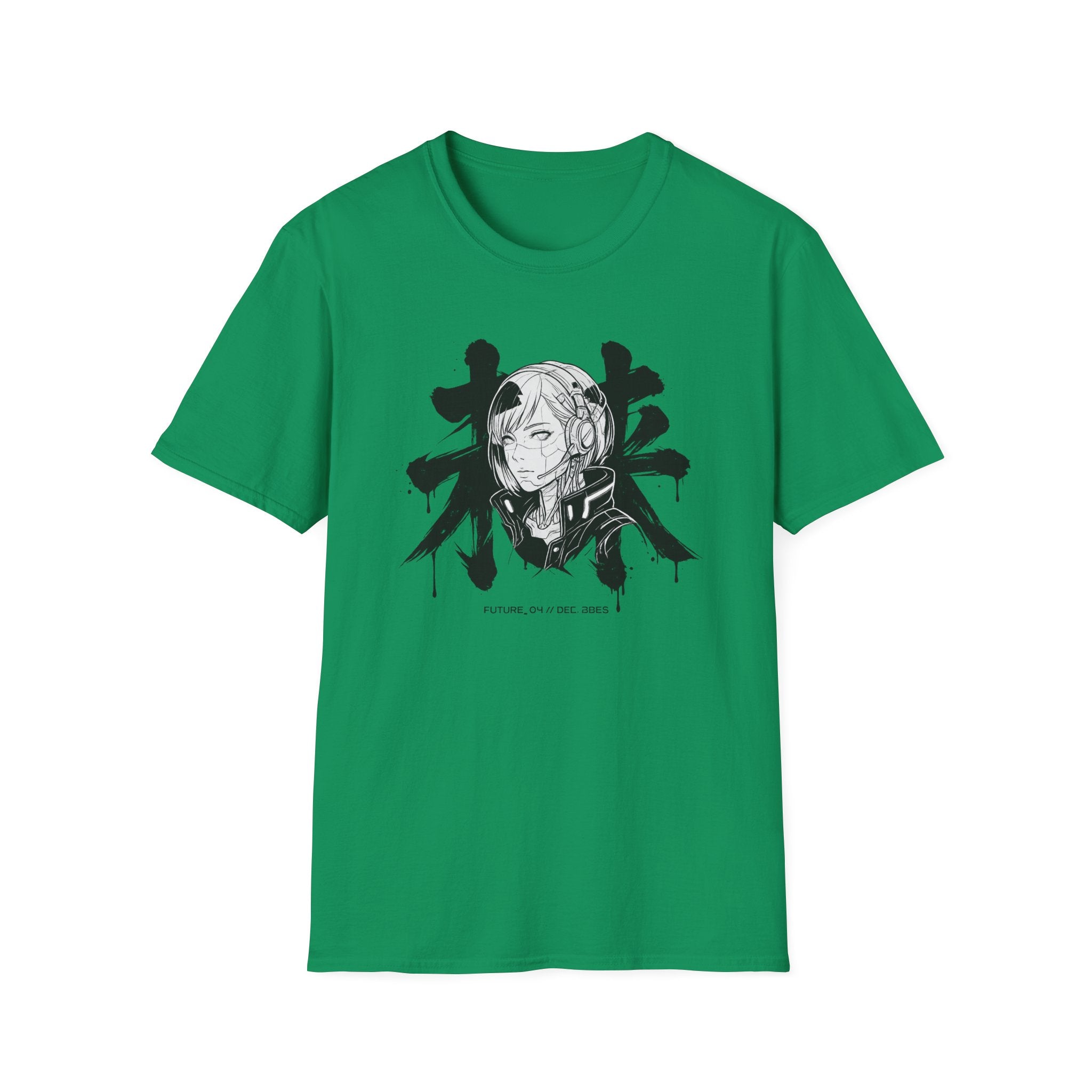 Futuristic Cyber Girl - T-Shirt