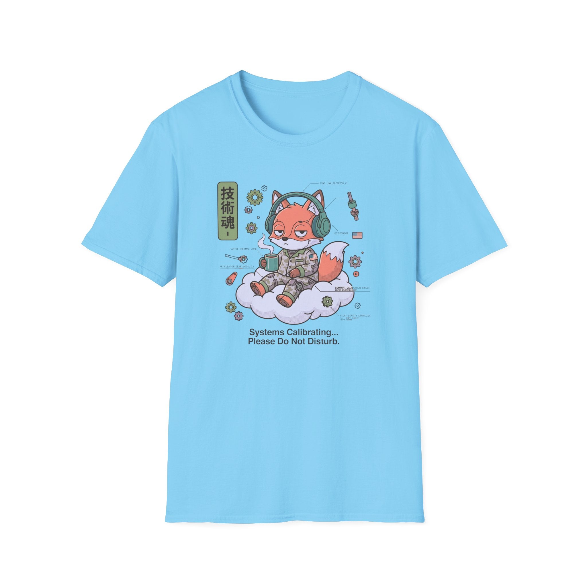 Fox Floating On A Cloud - T-Shirt