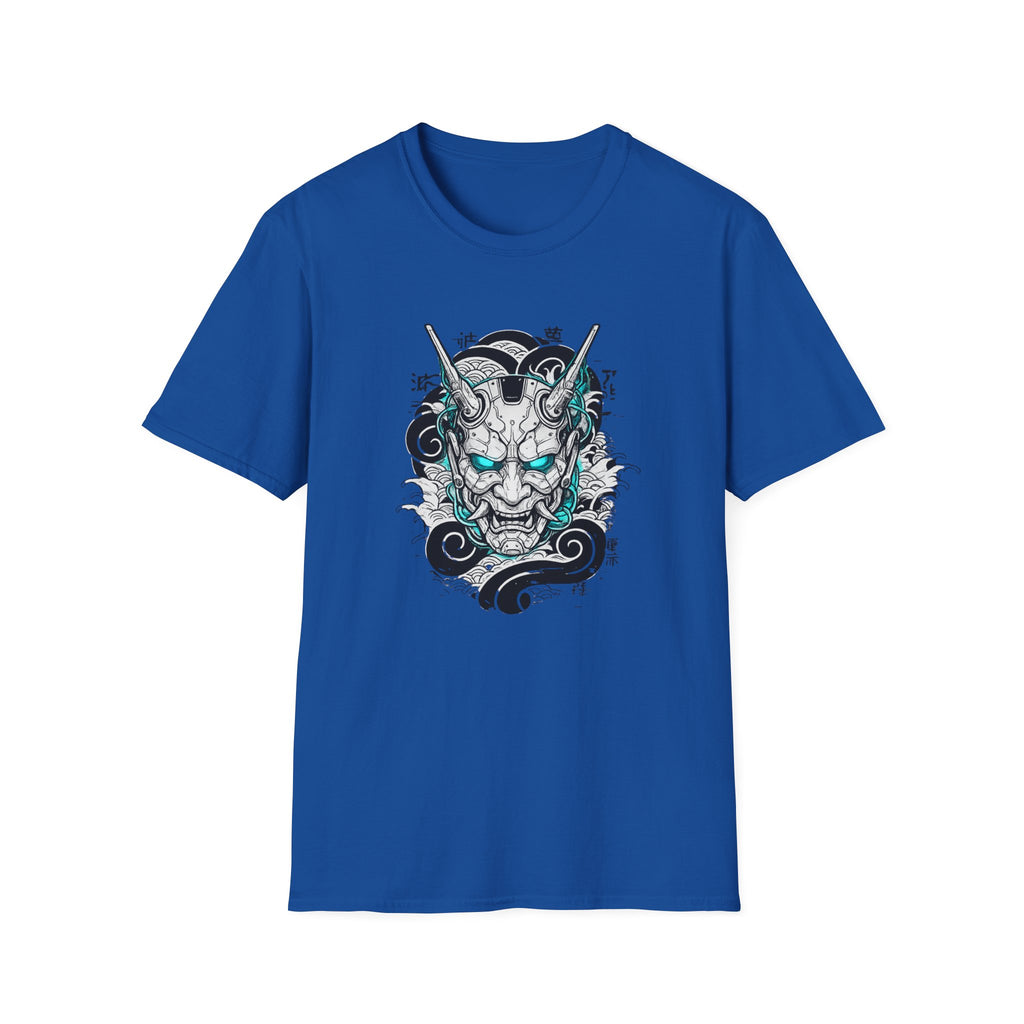 Cyberpunk Oni With Blue Eyes- t-shirt