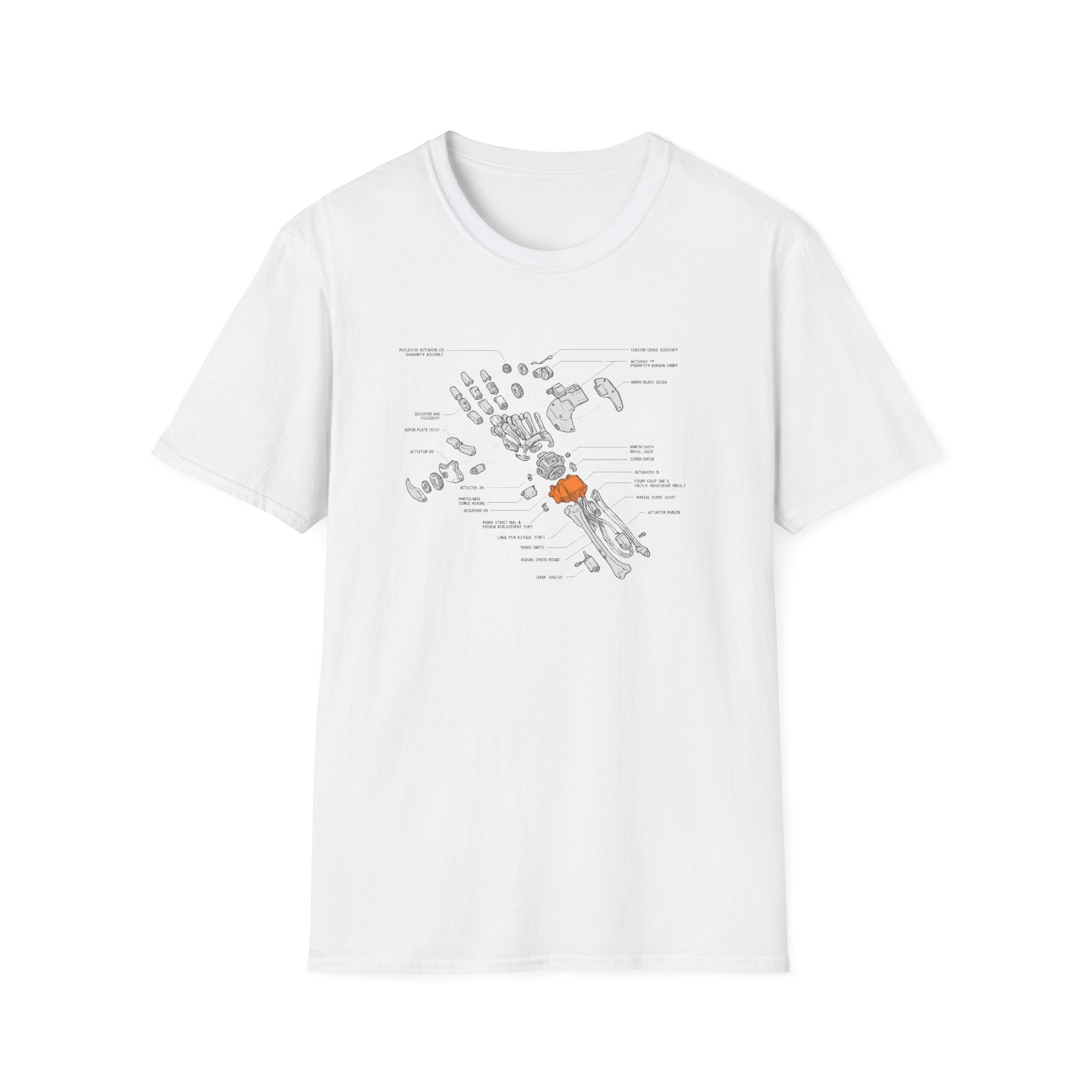 Cybernetic Hand Diagram -T-Shirt