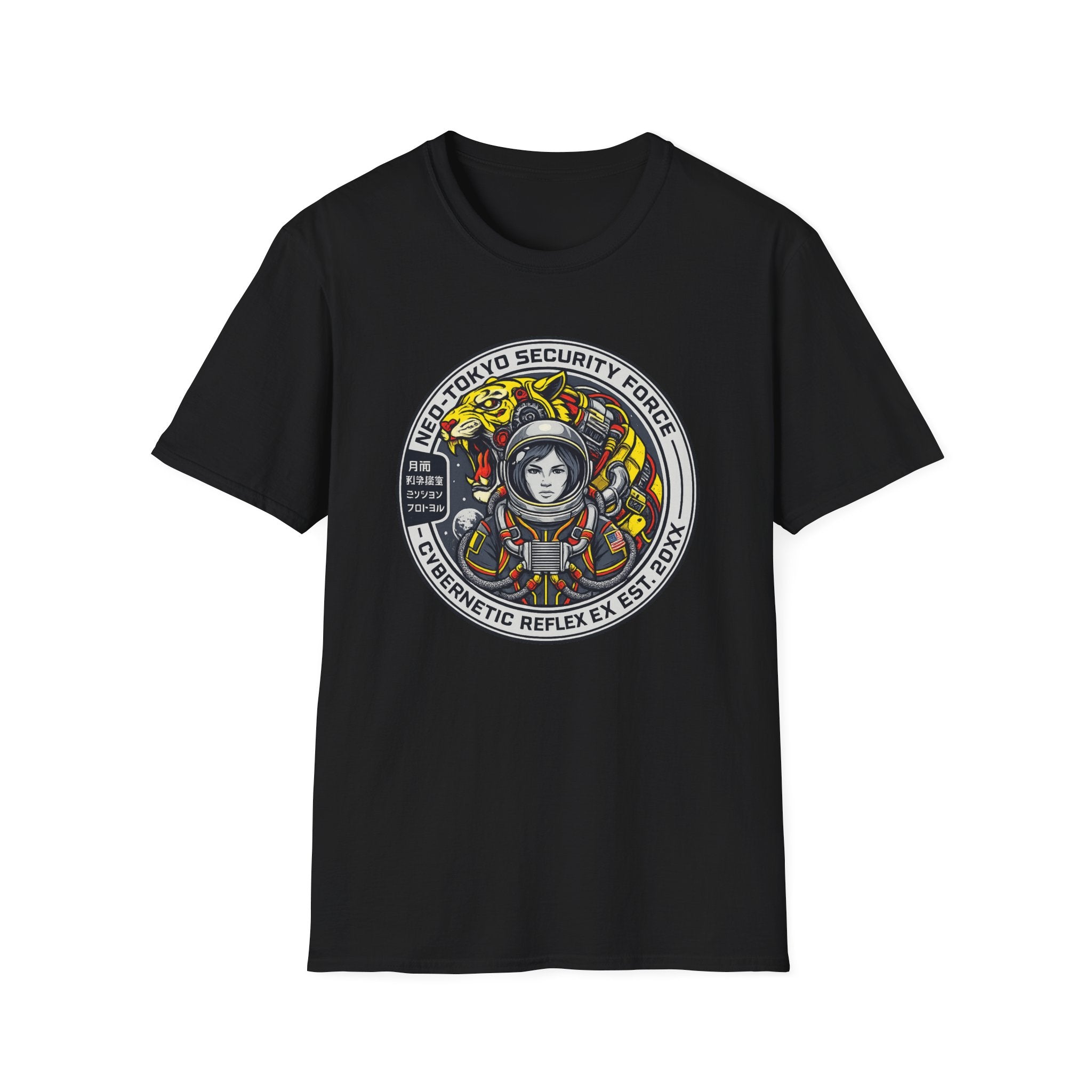 T-Shirt — Neo-Tokyo Security Force Astronaut Graphic Tee