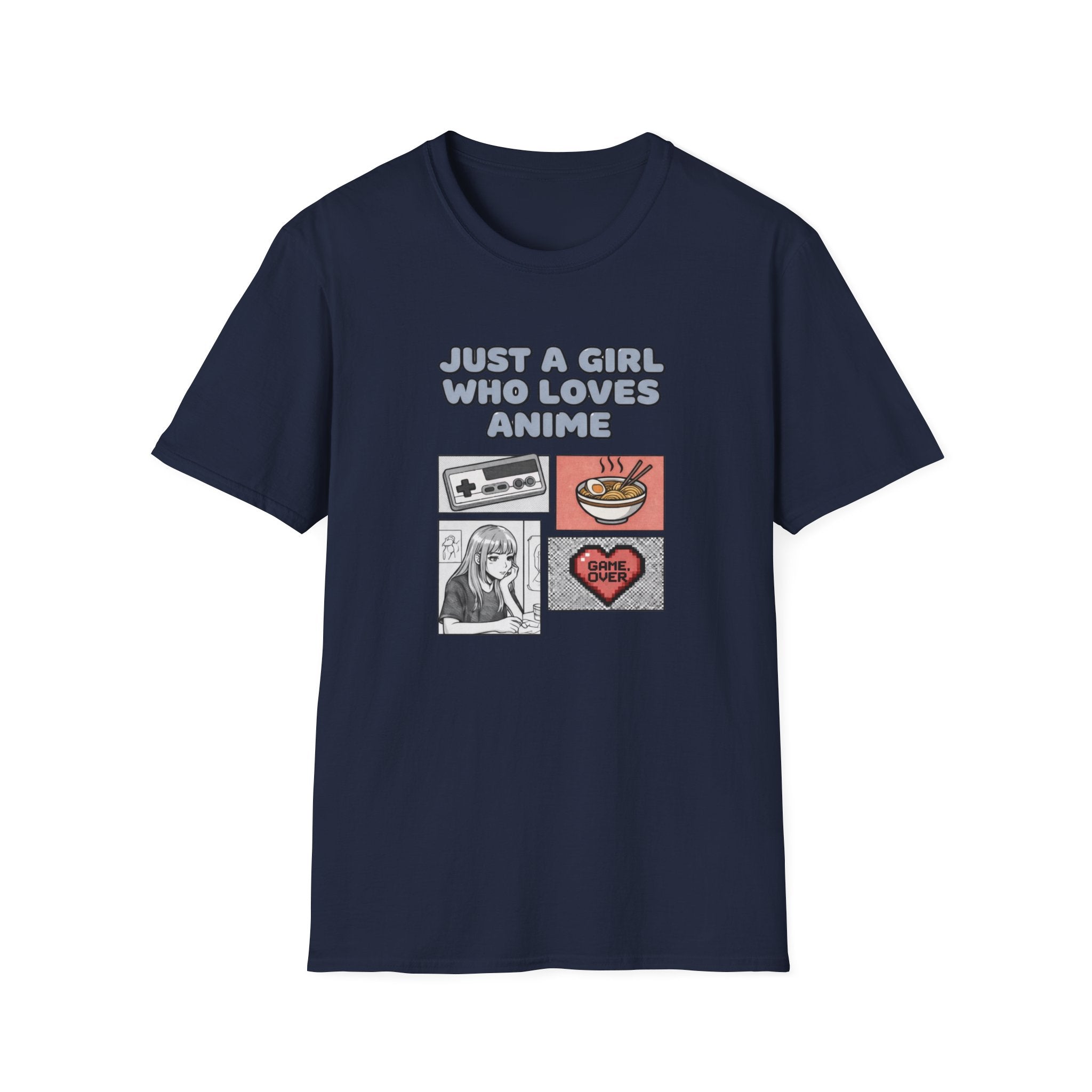 Just A Gurl Who Loves Anime -T-Shirt