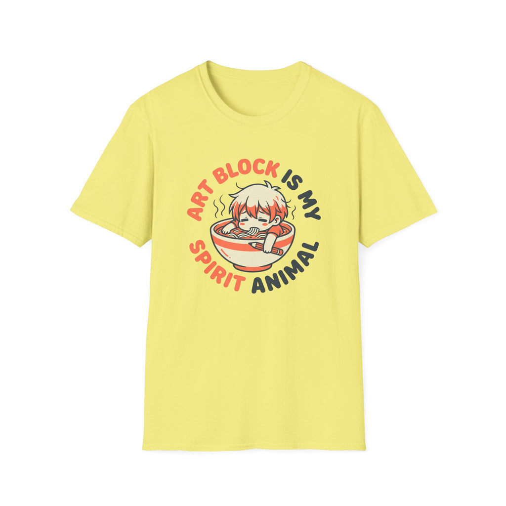 Art Block Is My Spirit Animal - t-shirt
