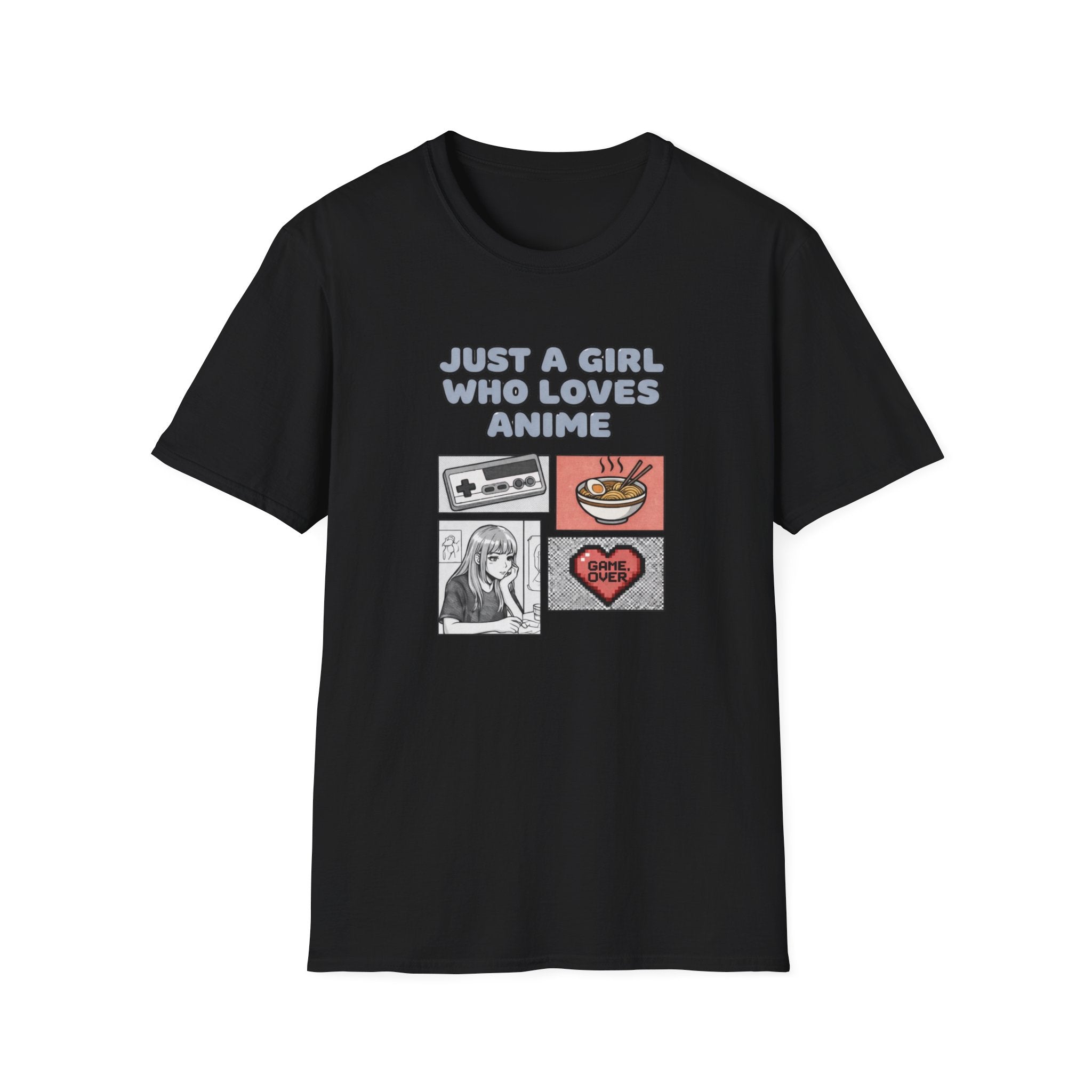 Just A Gurl Who Loves Anime -T-Shirt