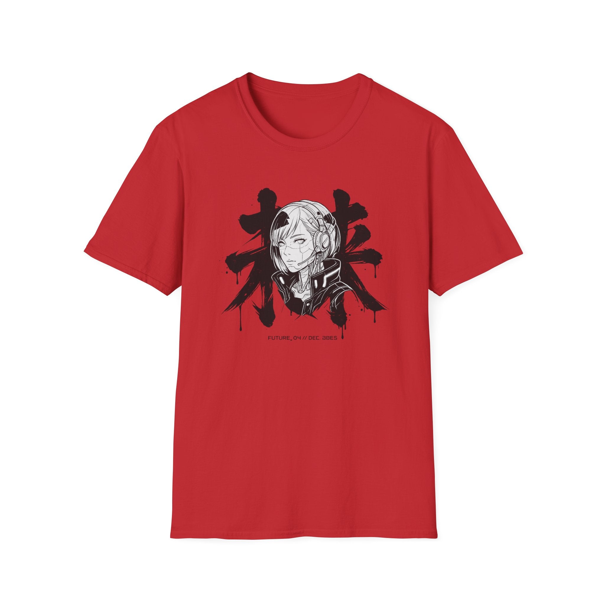 Futuristic Cyber Girl - T-Shirt