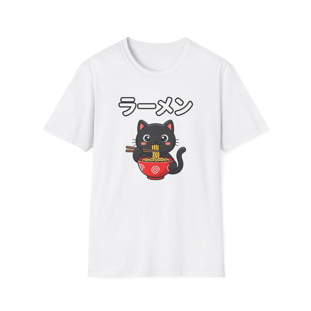 Cat Eating Ramien- T-Shirt