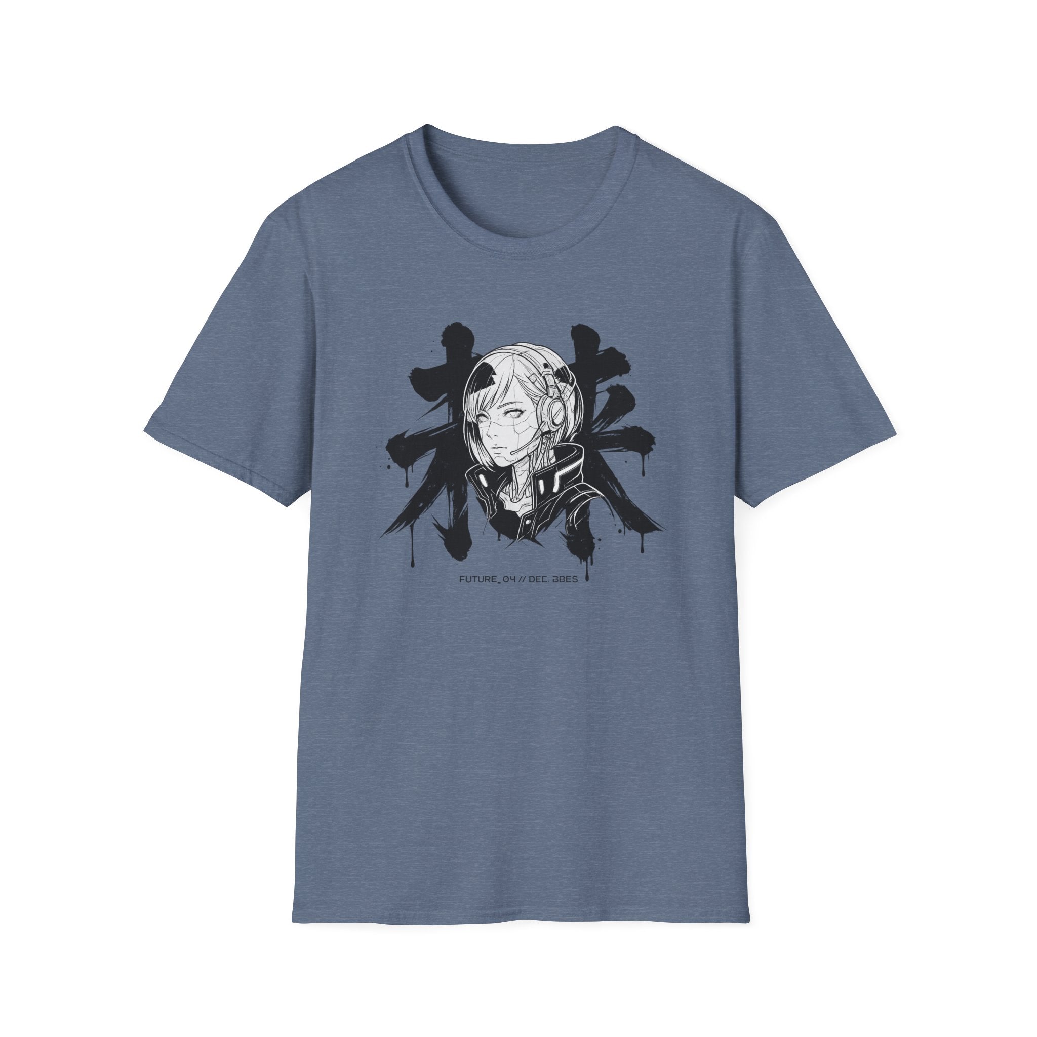 Futuristic Cyber Girl - T-Shirt