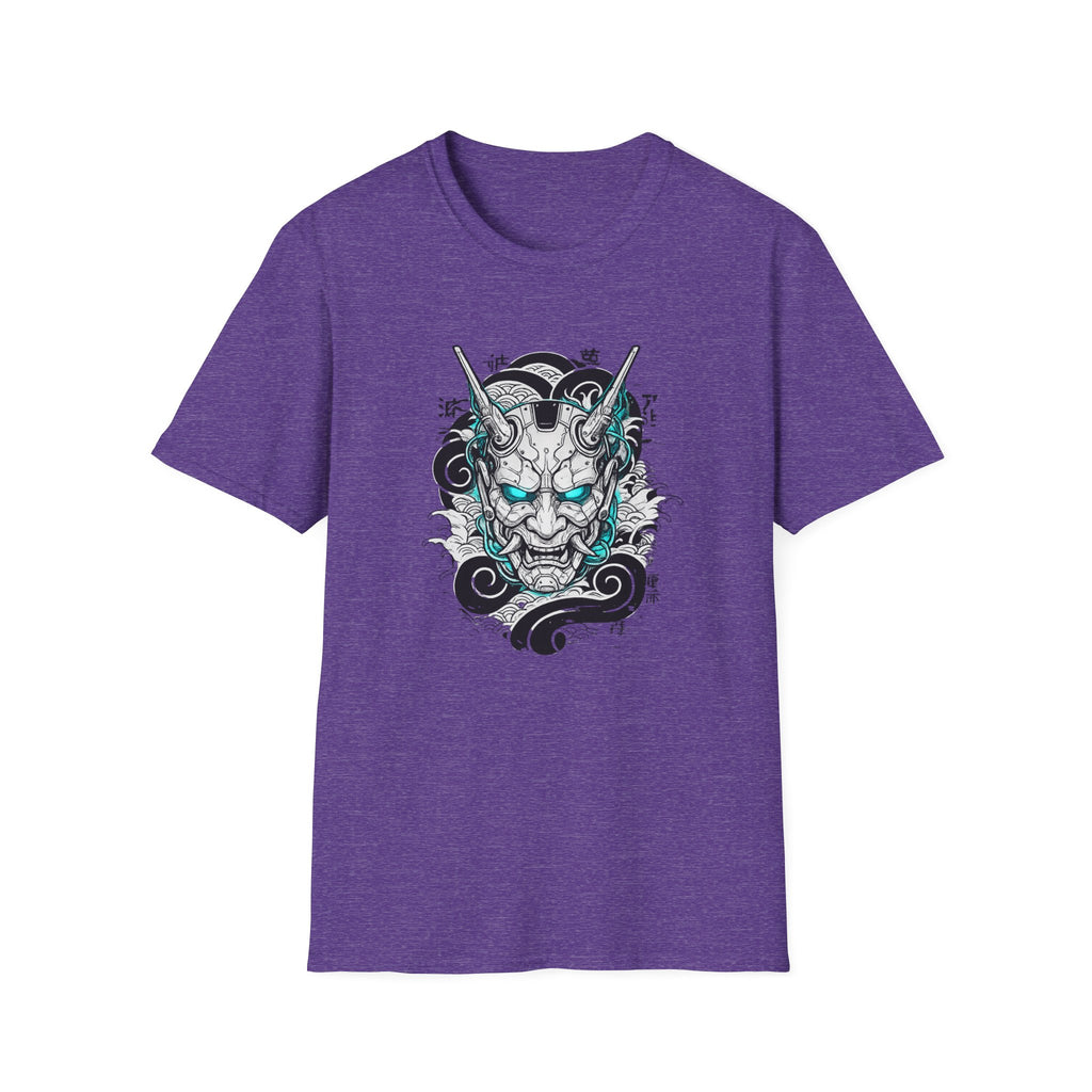 Cyberpunk Oni With Blue Eyes- t-shirt