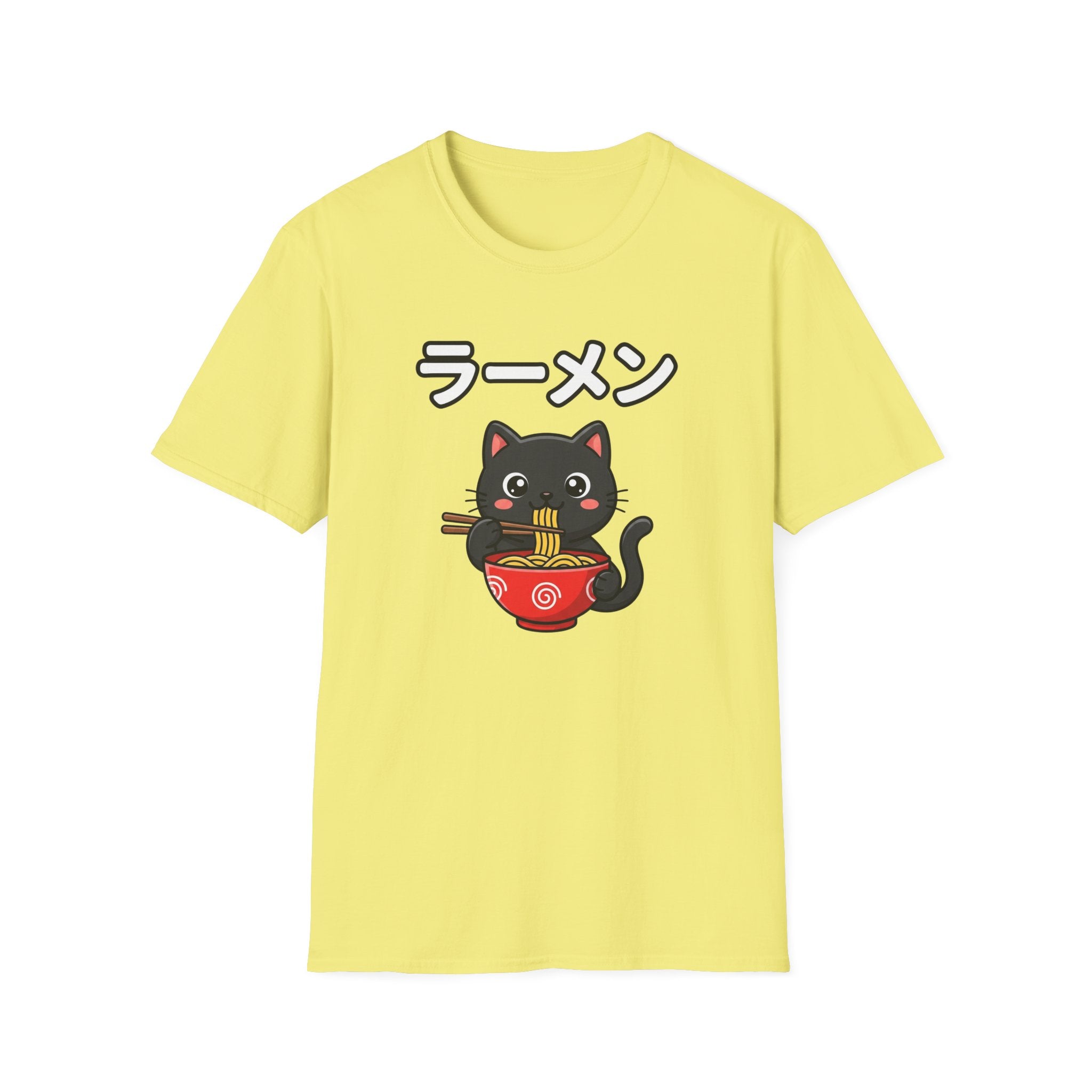Cat Eating Ramien- T-Shirt