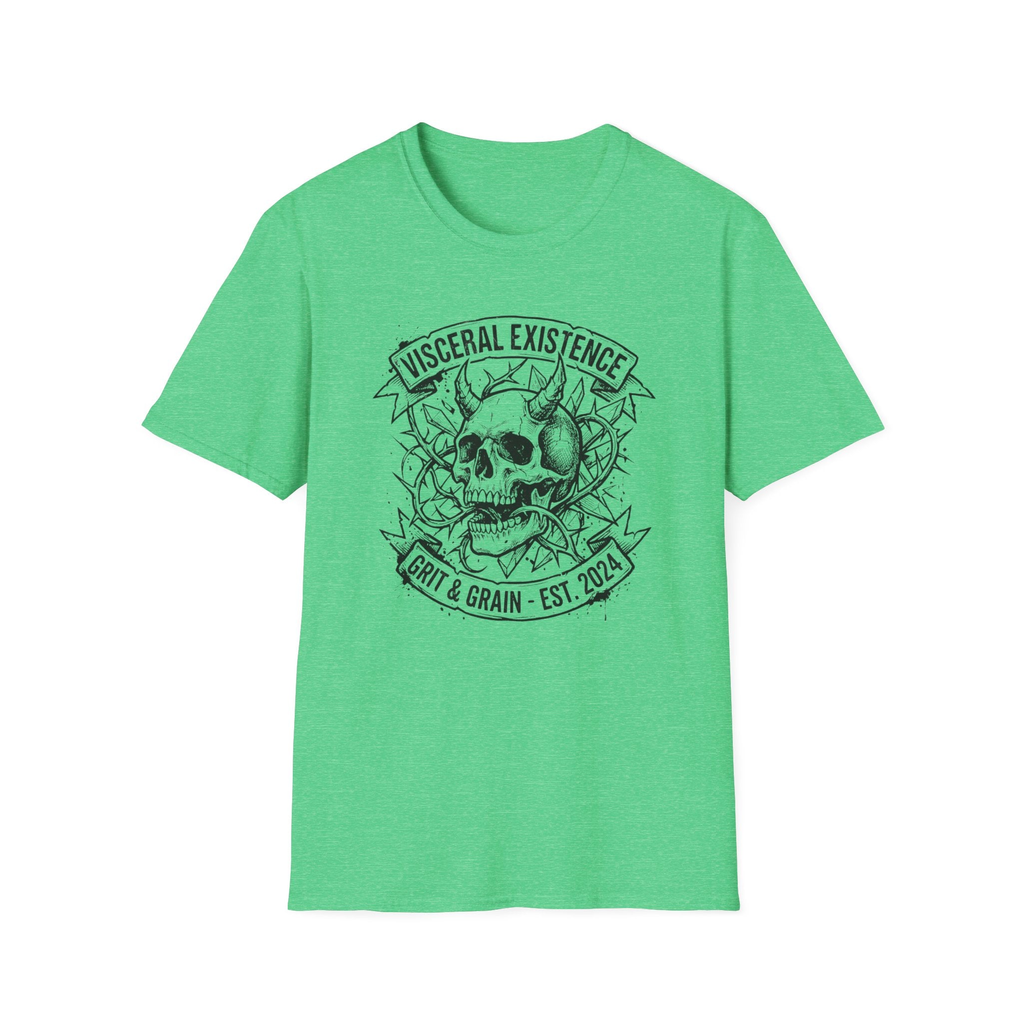 Skull with horns  - T-Shirt