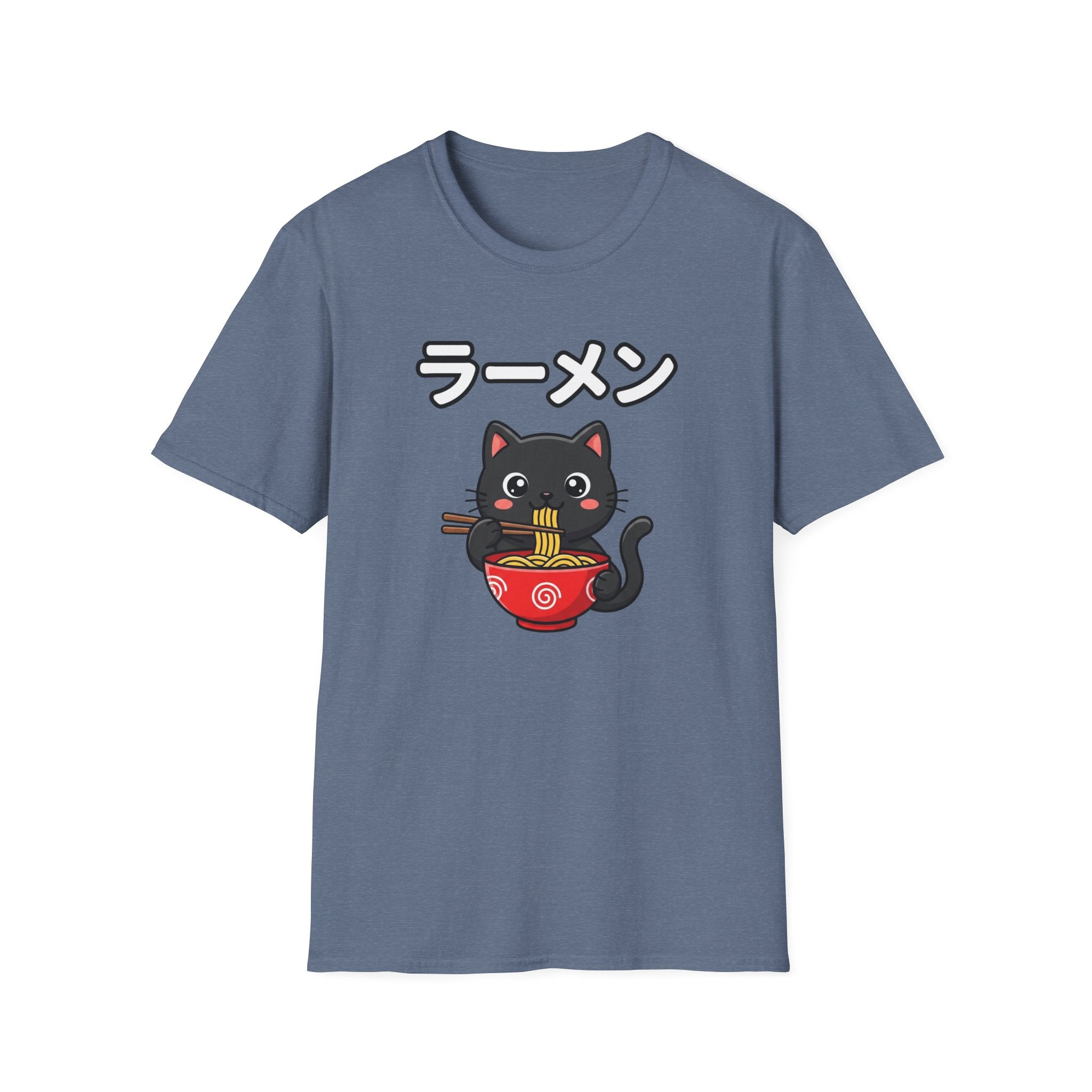 Cat Eating Ramien- T-Shirt
