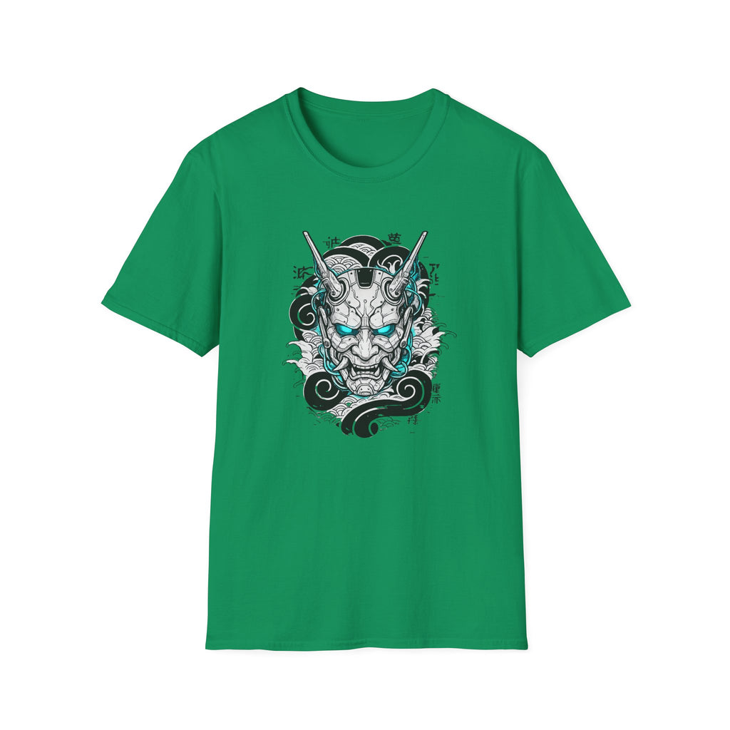 Cyberpunk Oni With Blue Eyes- t-shirt