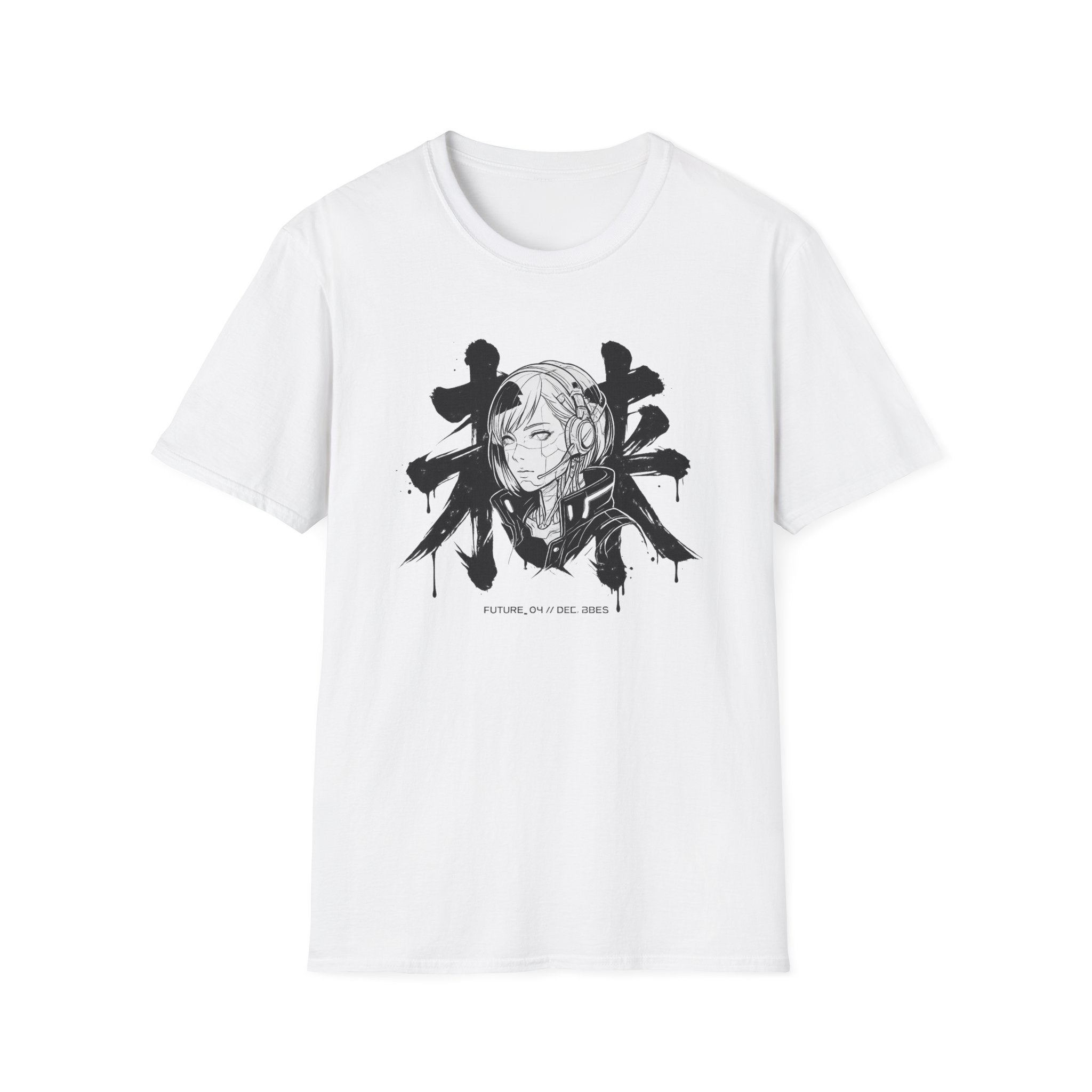 Futuristic Cyber Girl - T-Shirt