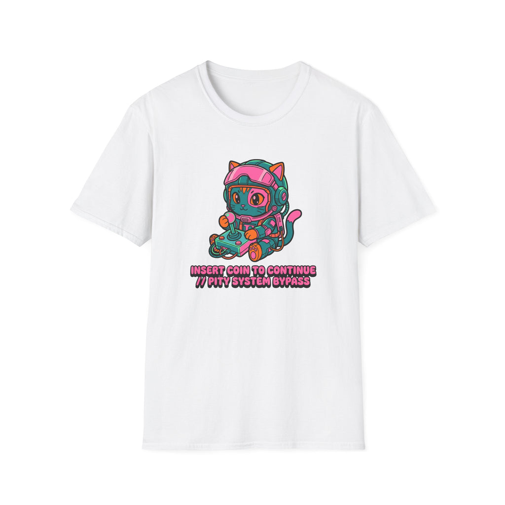 Cat Playing Games  - T-Shirt