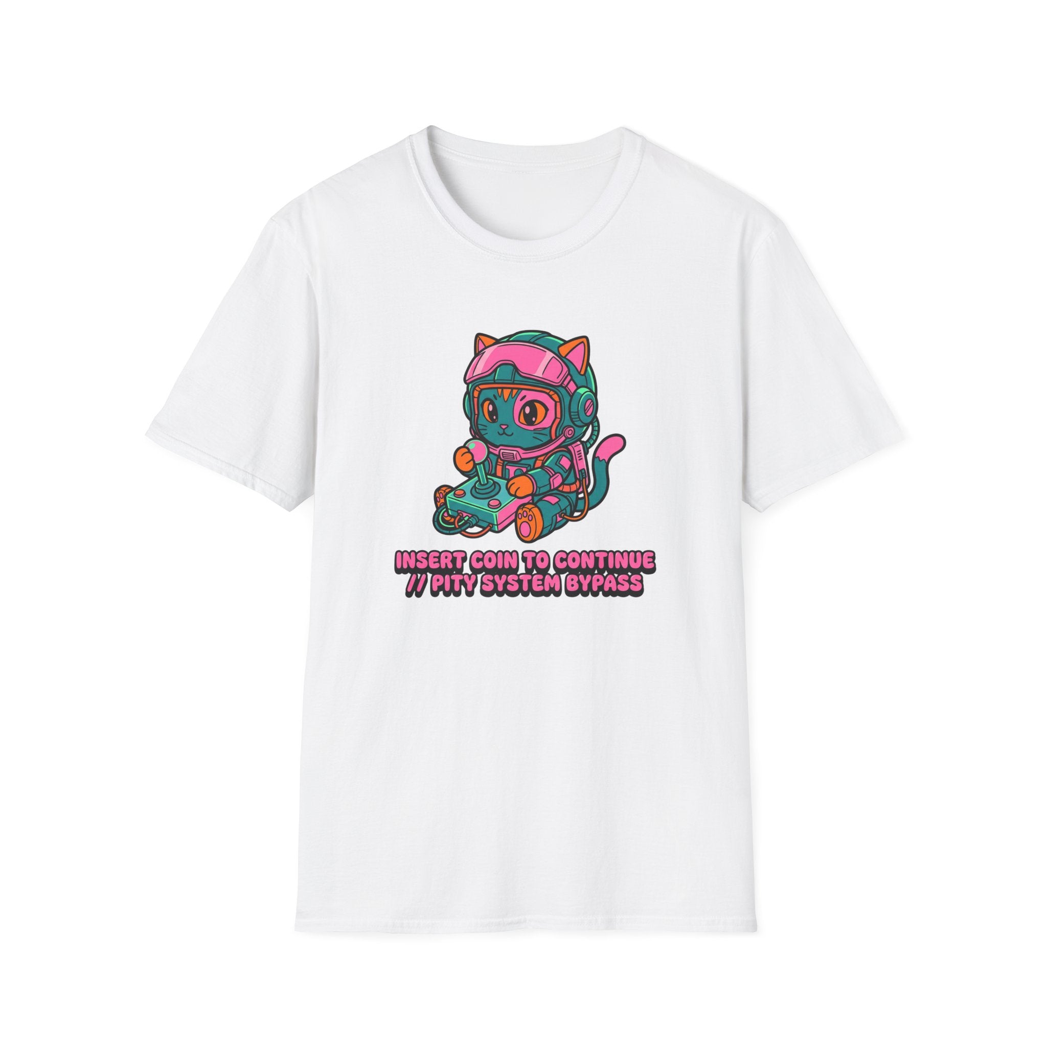 Cat Playing Games  - T-Shirt